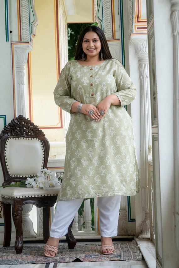 Big Size Kurti Plus Size Indianwear Plus Size Kurta for Women