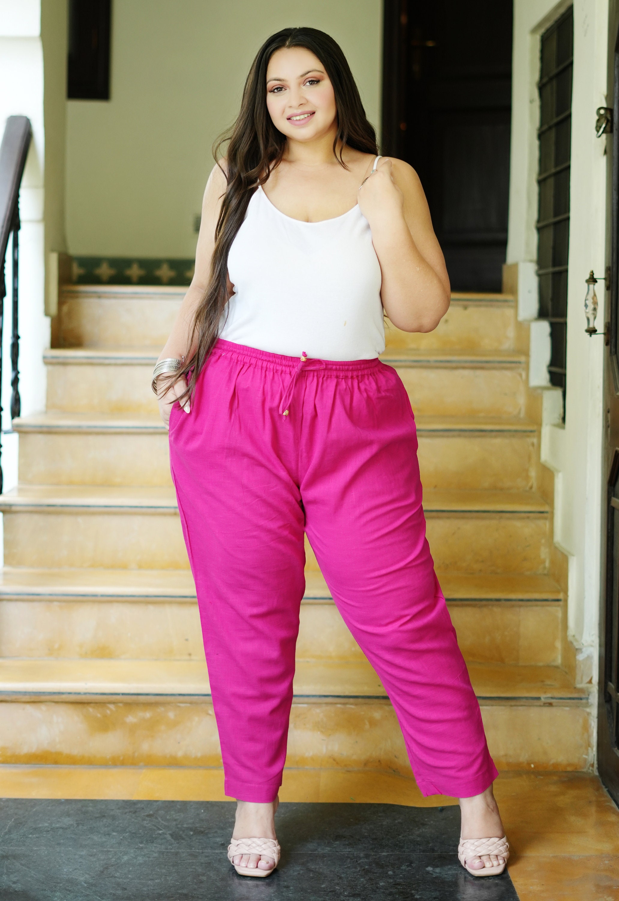 Plus Size Bottoms for Women Large Size Trouser With Pockets - Etsy