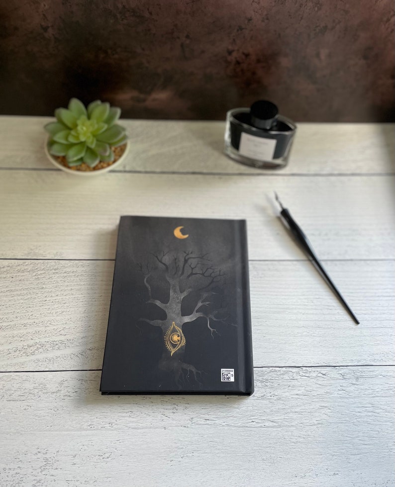 Mystical Sun Moon Hardcover Journal, Celestial Astrology Notebook With Lined Paper, Perfect Gift or Use as Planner or Manifestation Journal image 3