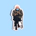 PROCEEDS DONATED Bernie Mittens Sitting Waterproof Vinyl Sticker 