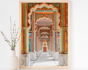 Door Photography, India Travel Print, Patrika Gate, Door Print, Rajasthani, Door Wall Art, Indian Architecture, Instant Digital Download