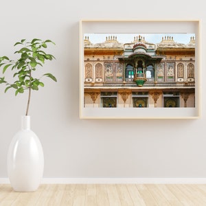 Udaipur Palace Photo, Rajasthani Printable, City Palace Photography, Indian Architecture, Instant Download, Digital Art