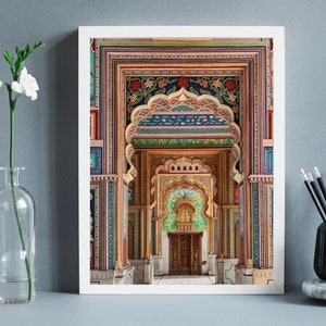 Door Photography, India Travel Print, Patrika Gate, Door Print, Rajasthani, Door Wall Art, Indian Architecture, Instant Digital Download