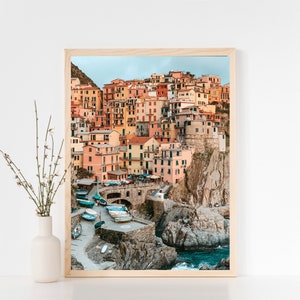 Italy Print, Manarola Print, Cinque Terre Print, Colorful Buildings Print, Italian Photography, Italian Village, Instant Digital Download