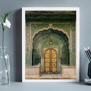Door Photo, Door Print, Jaipur City Palace Door, Indian Architecture, Instant Download, Digital Art