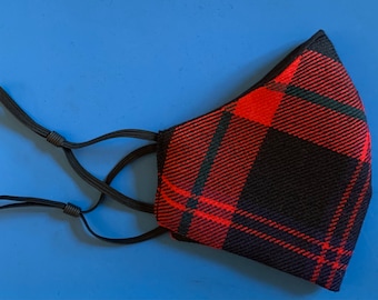 BROWN Tartan Clan FACEMASK