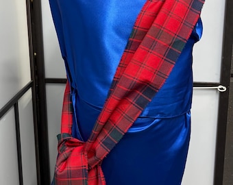 ROBERTSON red TARTAN SASH