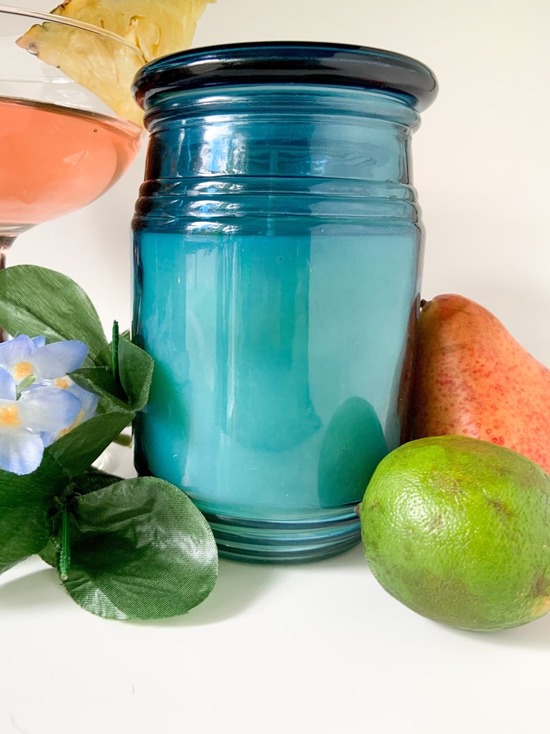 Tropical Scented Candle Fresh Scent Aromatherapy Jamaican Me Crazy Soy Blend Candle