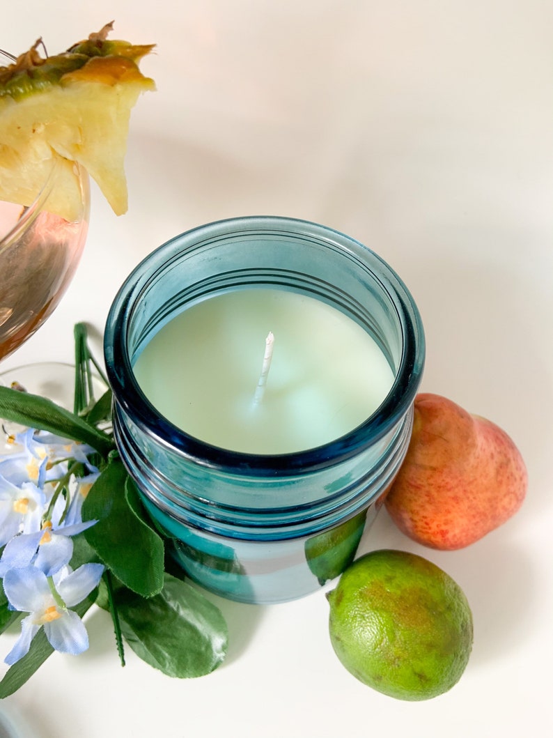 Tropical Scented Candle Fresh Scent Aromatherapy Jamaican Me Crazy Soy Blend Candle