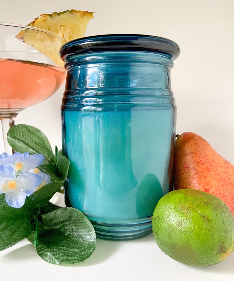 Tropical Scented Candle Fresh Scent Aromatherapy Jamaican Me Crazy Soy Blend Candle