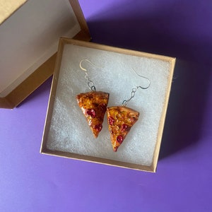 Pizza Earrings Handmade