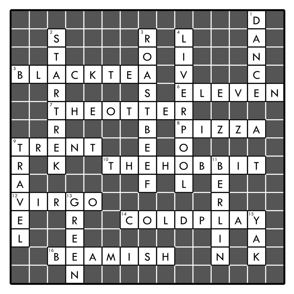 Custom Crossword Puzzle Printable Pdf File / Personalised - Etsy