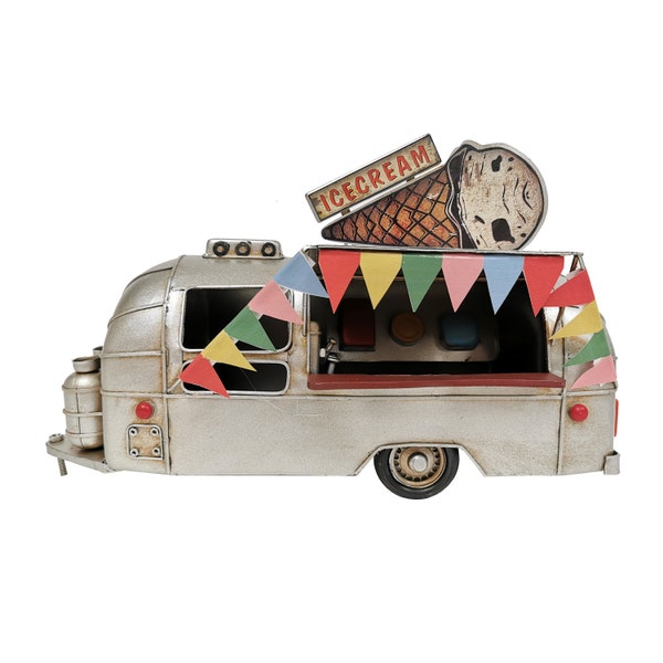 Ice Cream Camper Metal Model