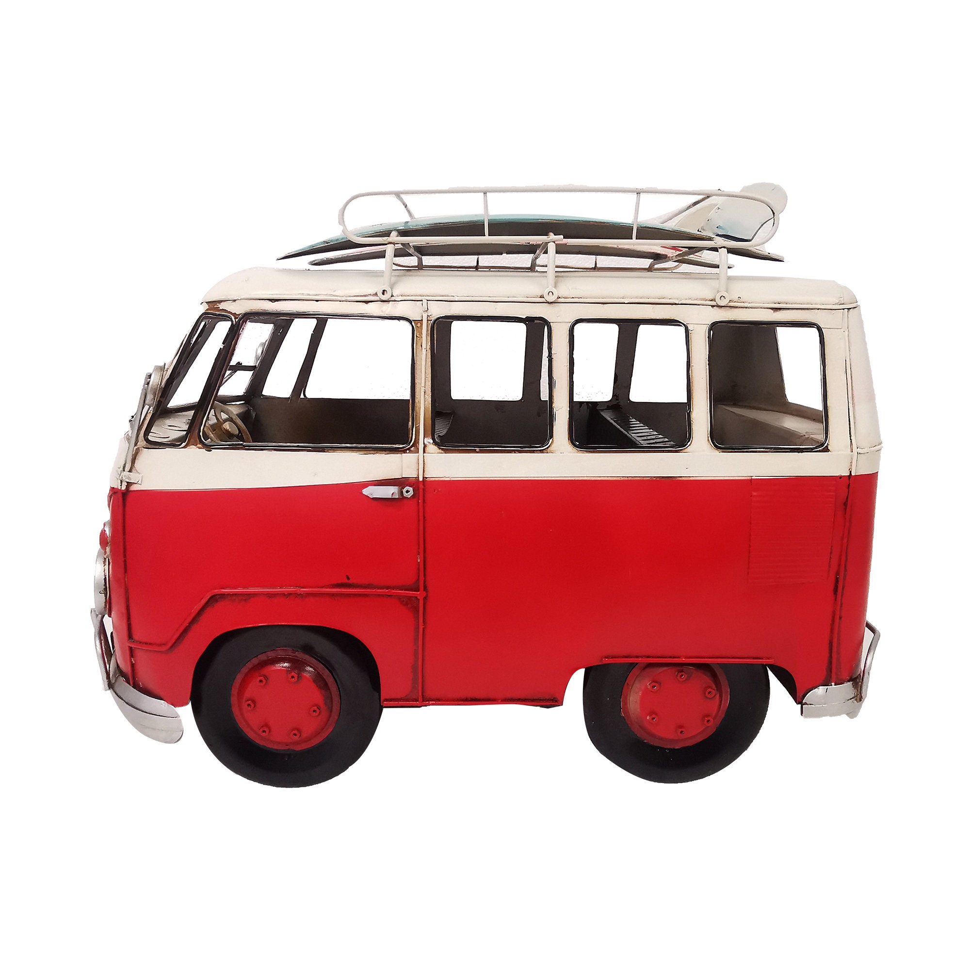 Vintage Red Bus Metal Model - Etsy