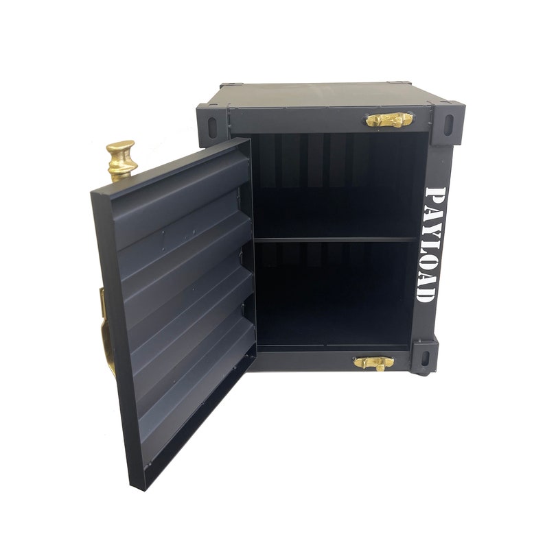 Container End Table Black & Gold Container End Table - Etsy