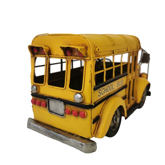 School Bus Metal Model Etsy