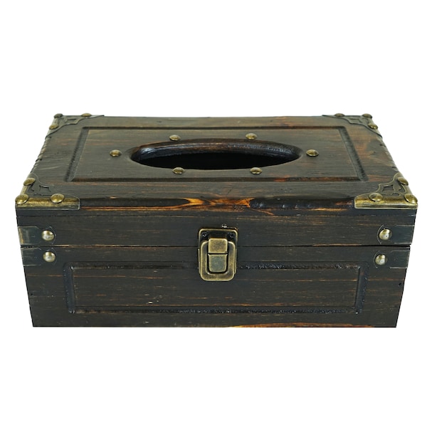 Solid Wood Tissue Box Cover