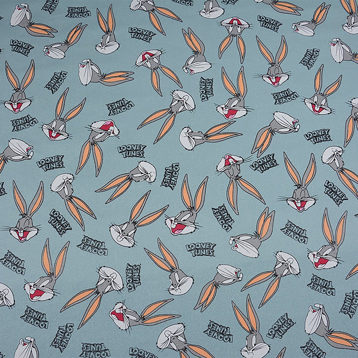 Bugs Bunny Canvas Fabric Rabbit Bunny Cartoon Cotton Canvas Etsy