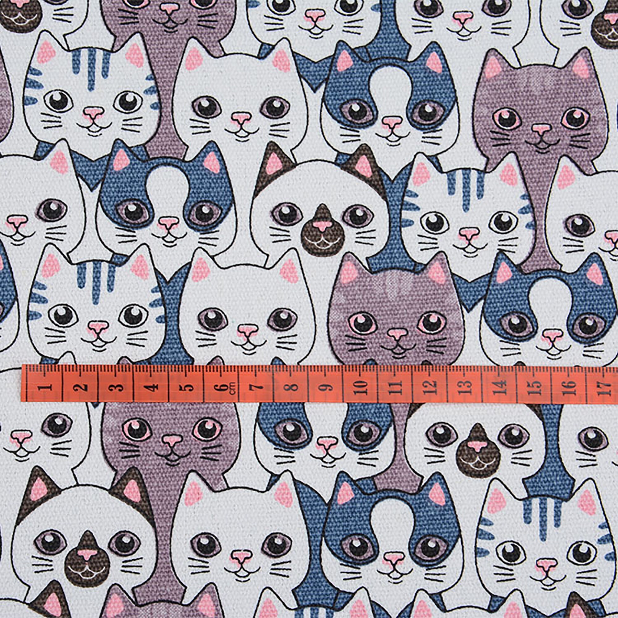 Cute Cats Canvas Fabric Kitten Cotton Canvas Fabric for Bags Etsy