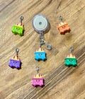 Happy Dumpster Fire Charm for Badge Reel | Funny Badge Buddy Keychain Accessory | Fun Work Charms | Gift for Nurses | Medical | Kawaii
