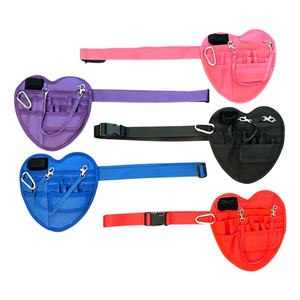 Heart Shaped Nurse Fanny Pack | Medical Utility Belt Bag for Nurses & Healthcare Workers | Adjustable Crossbody Organizer | Valentine's Day