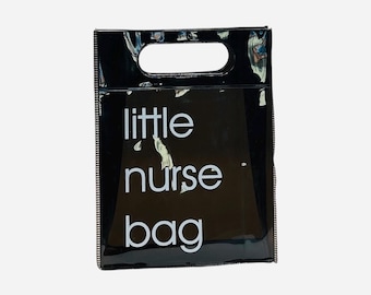 Little Nurse Bag | Personalized Clear Work Tote | Custom Bag for Nurses, Graduation Gift for Nursing Student, LVN, LPN | Mini Shift Bag