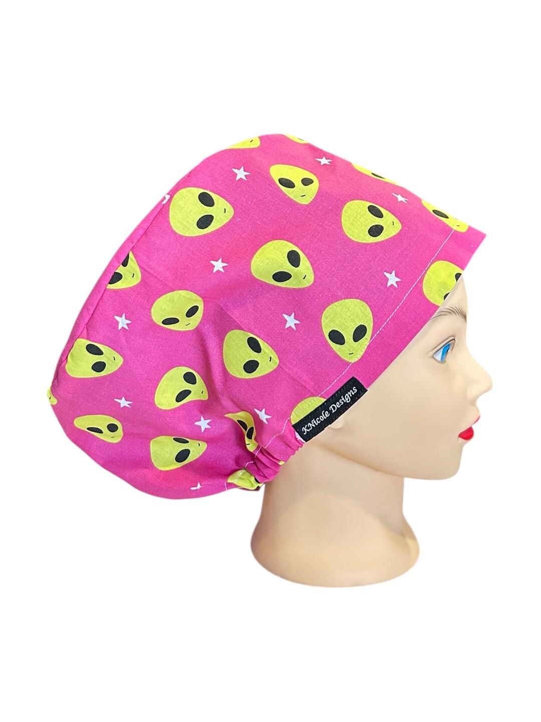 Alien Euro Style Scrub Cap Adjustable Toggle | Fun Pony Scrub Caps | OR ...