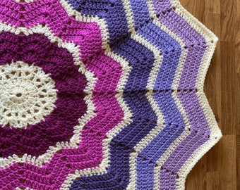 Crochet Star Baby Blanket