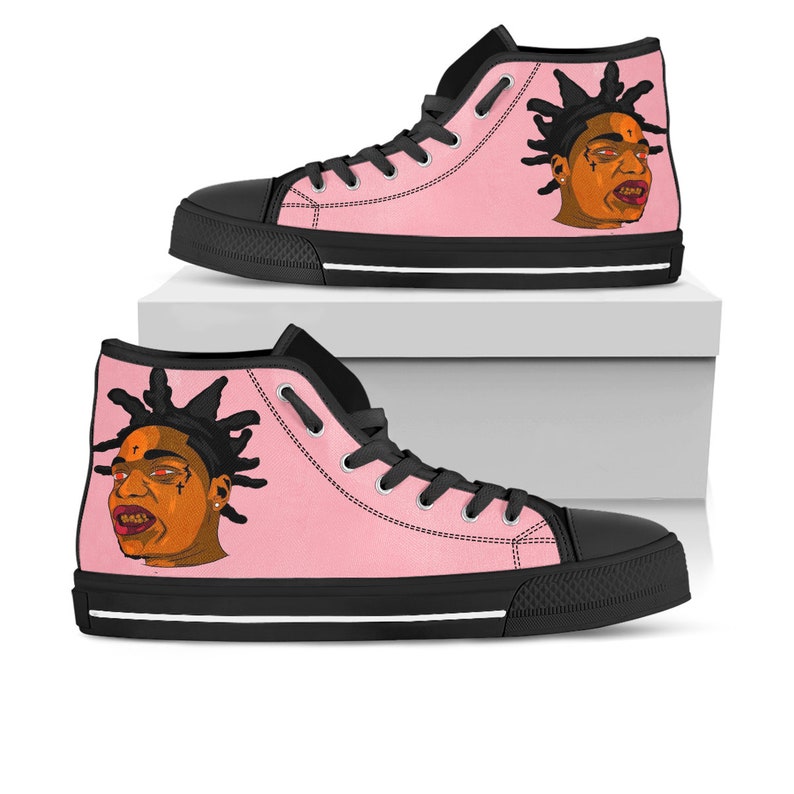 black custom shoes