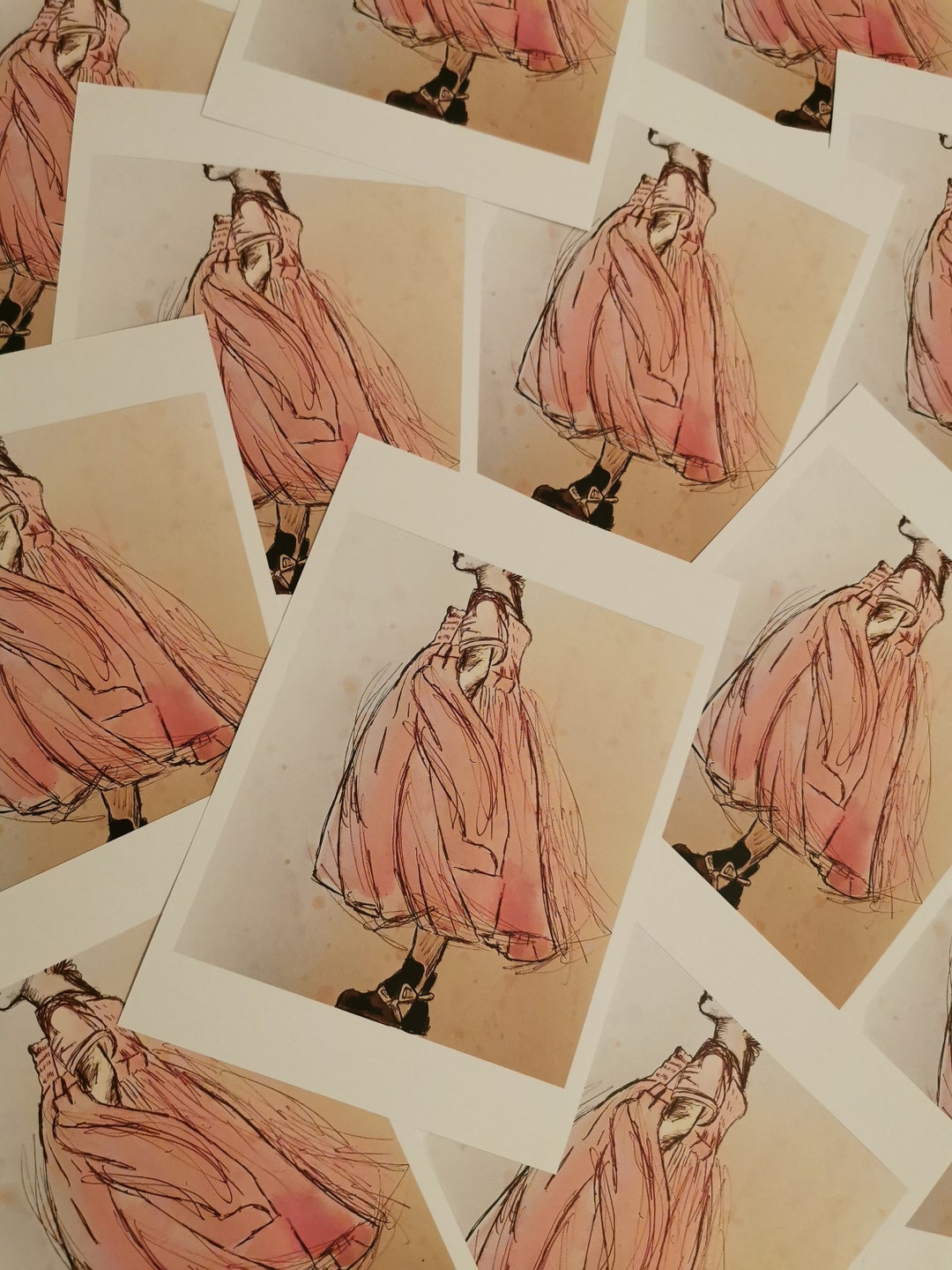 Villanelle Pink Dress. Villanelle Wall Art. Killing Eve Art. Etsy