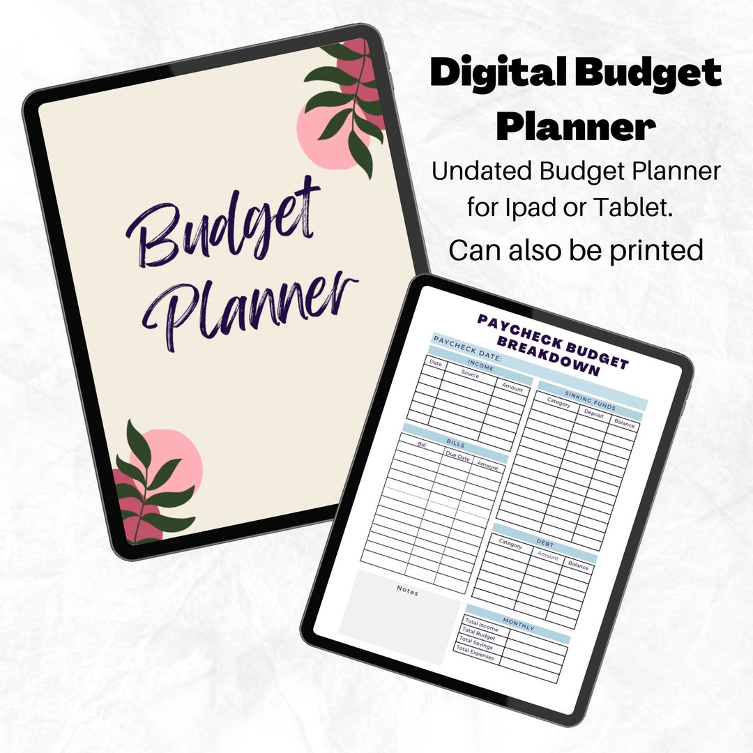 Digital Budget Planner, Simple Budget Planner, Paycheck Budget