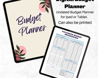 Digital Budget Planner for Ipad, Simple Budget Planner, Paycheck Budget, Printable Planner, Notability Planner