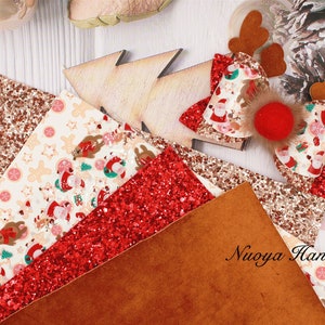 bunny/leather bow holiday decor rainbow fabric holiday decor/do it