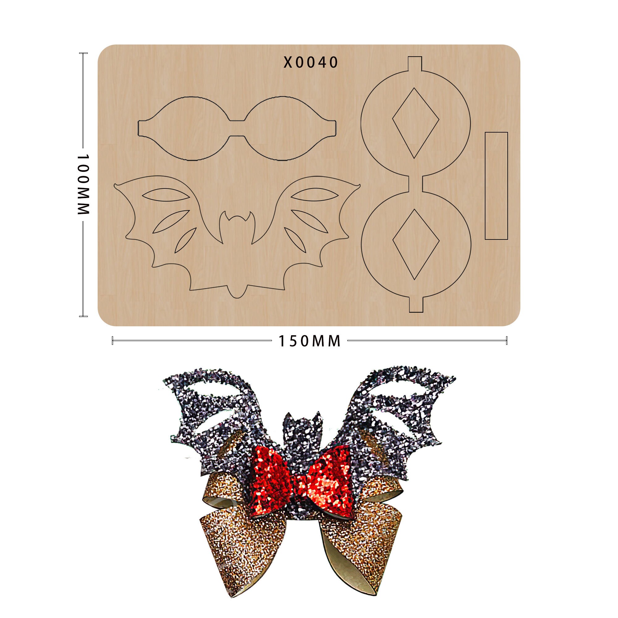 Sizzix Hair Bow Die/bow Svg/sizzix Die Cuts/leather Cutting Etsy Israel