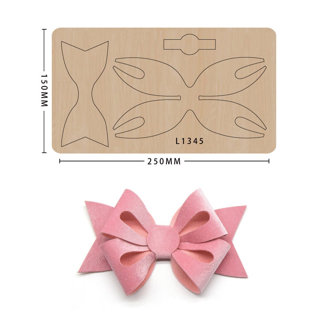 Sizzix Hair Bow Die/bow Svg/sizzix Die Cuts/leather Cutting Etsy