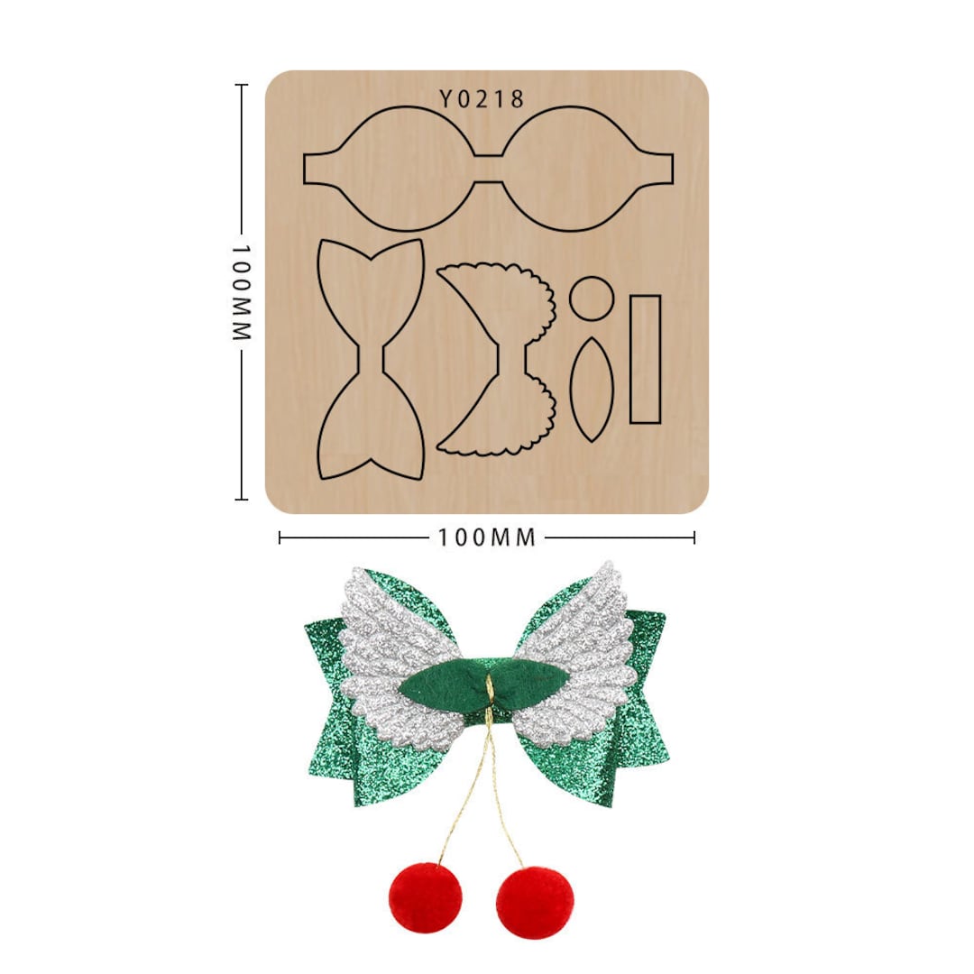 Bows Sizzix Die Cutsleather Cutter Dieshair Cliphair Etsy