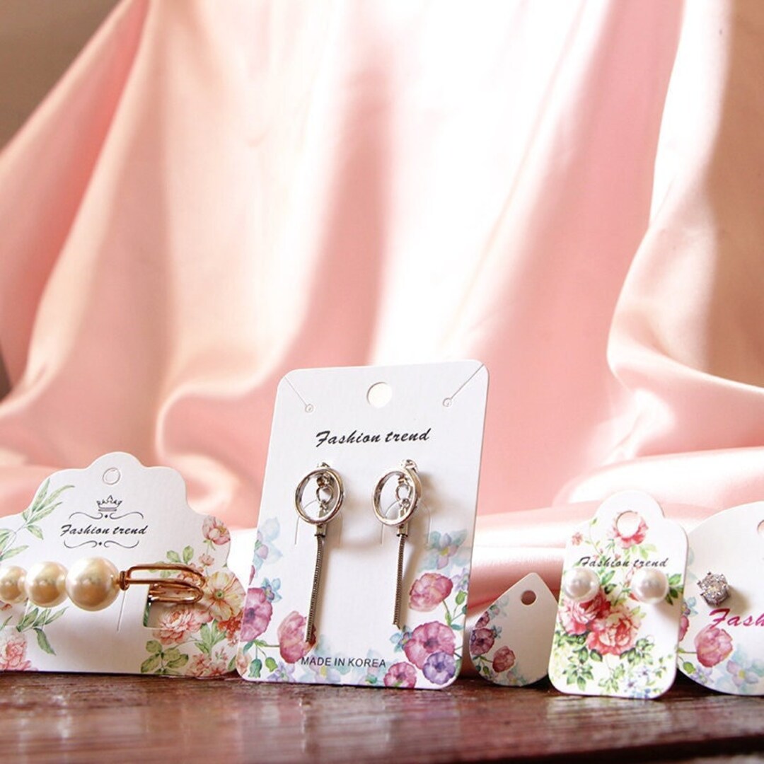 100 Pieces Earring Card/earring Card Punch/earring Card Etsy