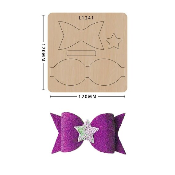 Sizzix Bow Die/sizzix Big Shot Die/leather Cutter Dies/leather Etsy