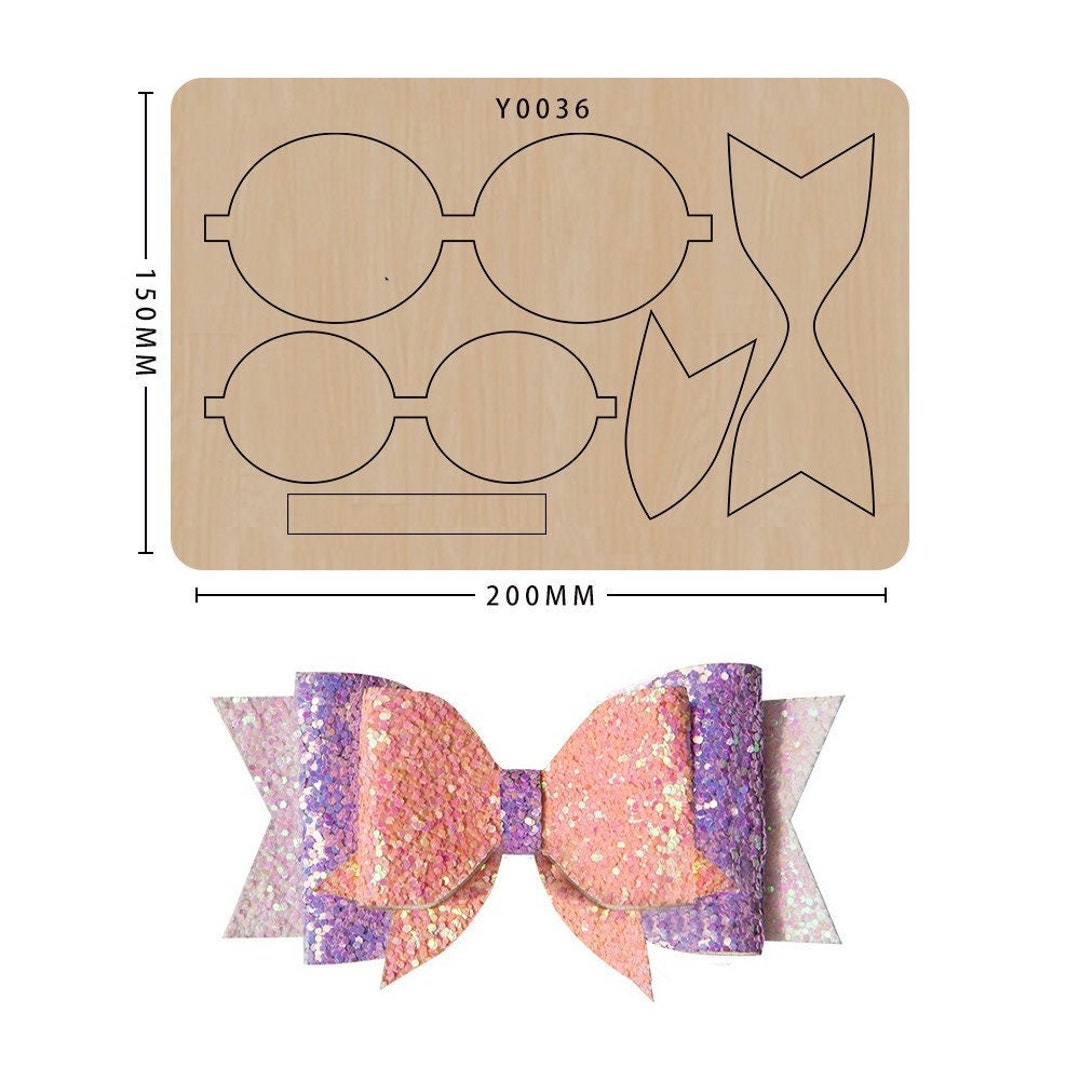 Sizzix Bow Die/hair Bow Dies/leather Cutting Etsy