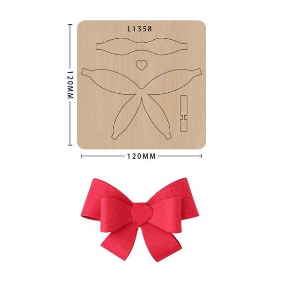 Sizzix Hair Bow Die/bow Svg/sizzix Die Cuts/leather Cutting Etsy