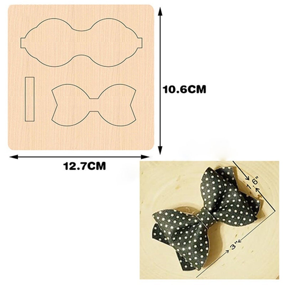 Bows Sizzix Die Cutsleather Cutter Dieshair Cliphair Etsy