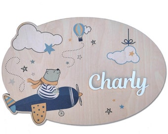 Plaque De Porte Bebe Etsy