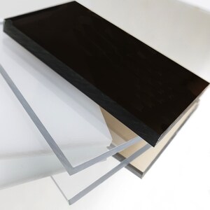 Plaque Plexigglas noir au format A3, A4 ou A5. Épaisseur de 2 mm ou 4 mm. Feuille de verre acrylique. Verre synthétique. Plaque PMMA XT. Plexigglas extrudé image 10