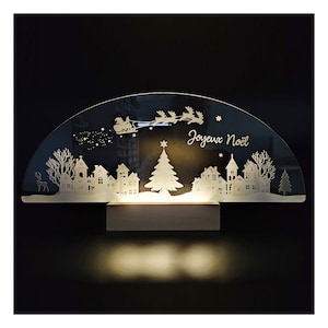 Bonnet Rouge Bonnet De Noël Lumineux LED – Rouge Et Blanc, Peluche Douce, Lumière Clignotante – Pour Fêtes, Concours De Pulls Moches Bonnet Lutin Adulte