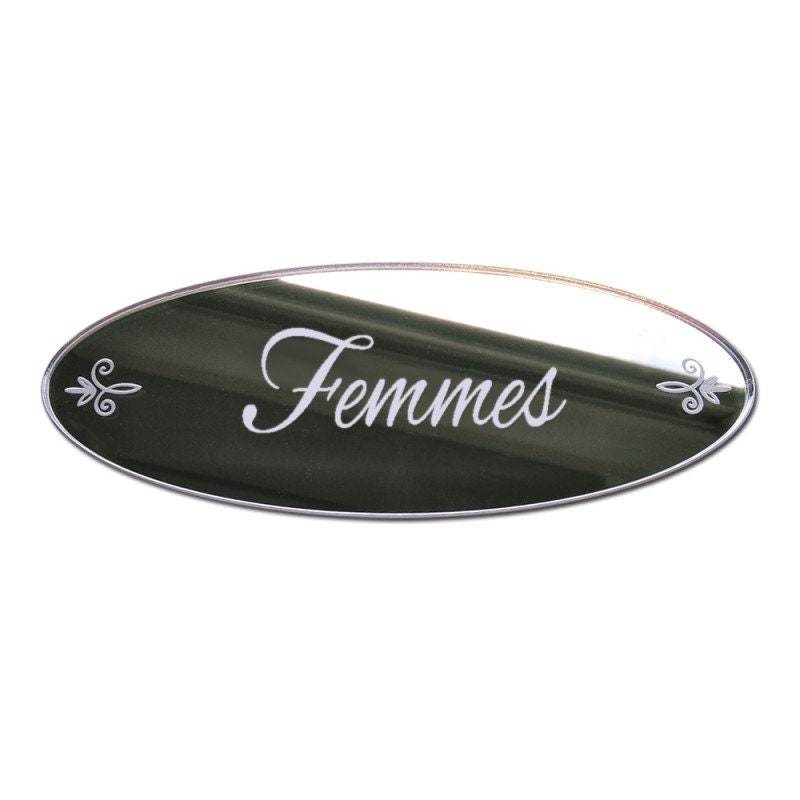 Miroir Plaque de Porte Femmes Shabby | Plexi_Miroir_028