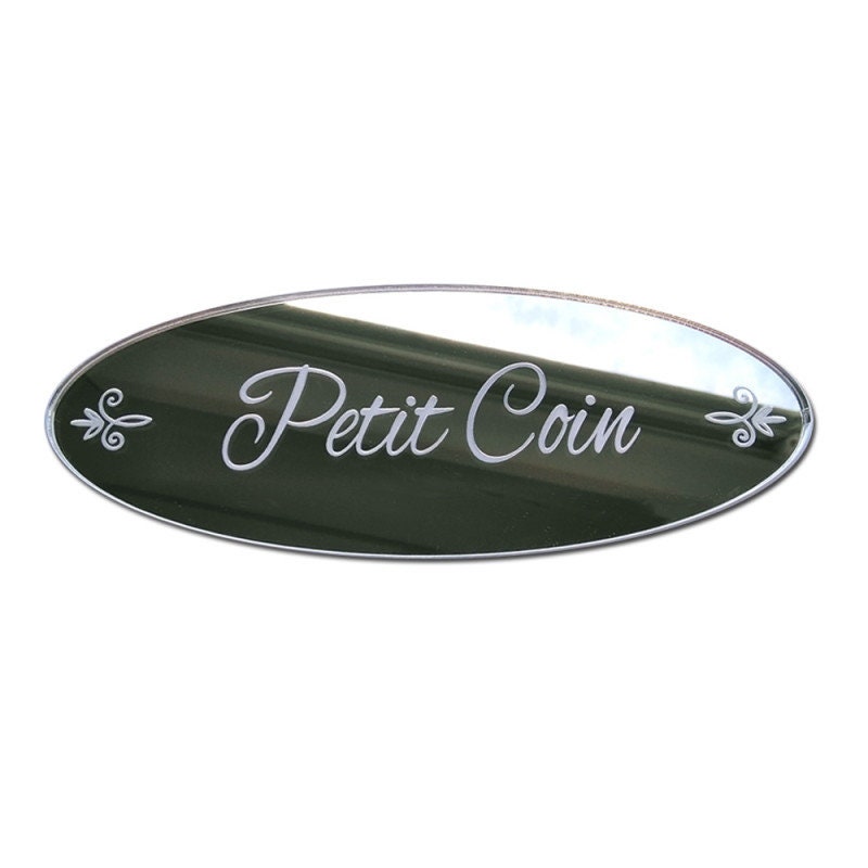 Miroir Plaque de Porte Petit Coin Shabby | Plexi_Miroir_022