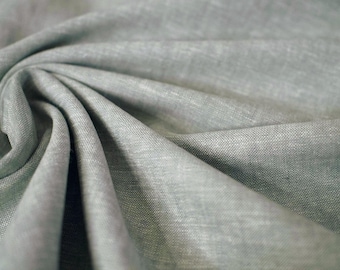 Sage Brussels Washer Yarn Dye | Rayon & Linen Blend Fabric | 1/2 Yard Increments | Light green
