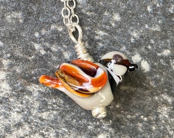 bird flowers Cabochon Glass Silver Tile Chain Pendant Necklace Jewelry bird flowers Cabochon Glass Silver Tile Chain Pendant Necklace Jewelry