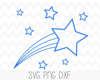 Shooting Star Svg Etsy