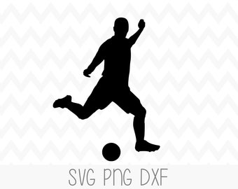 Soccer Player Svg Etsy
